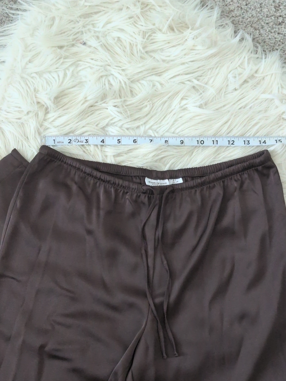 Revolve Song of Style Drawstring Satin Pants - Picture 4 of 8